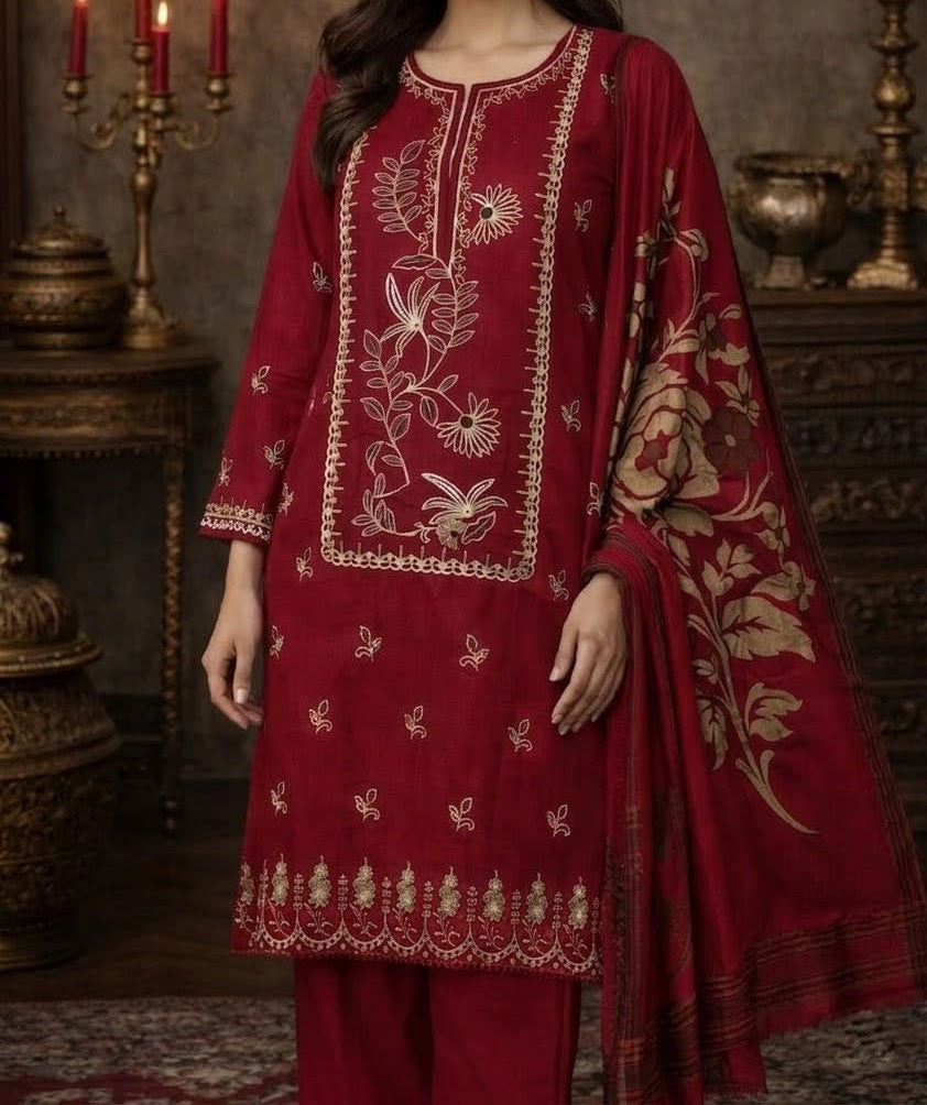 Warisha art By GSSFA | Unstiched Fabric.