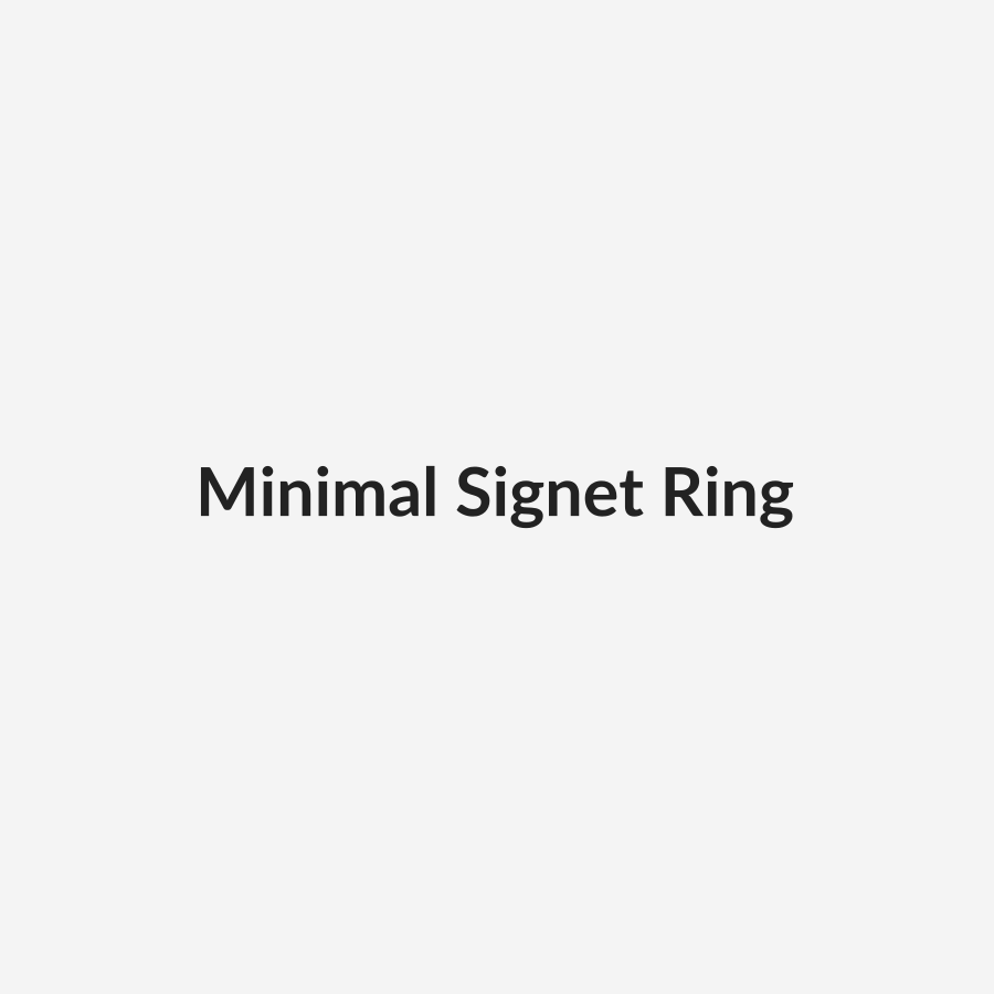 Minimal Signet Ring placeholder image