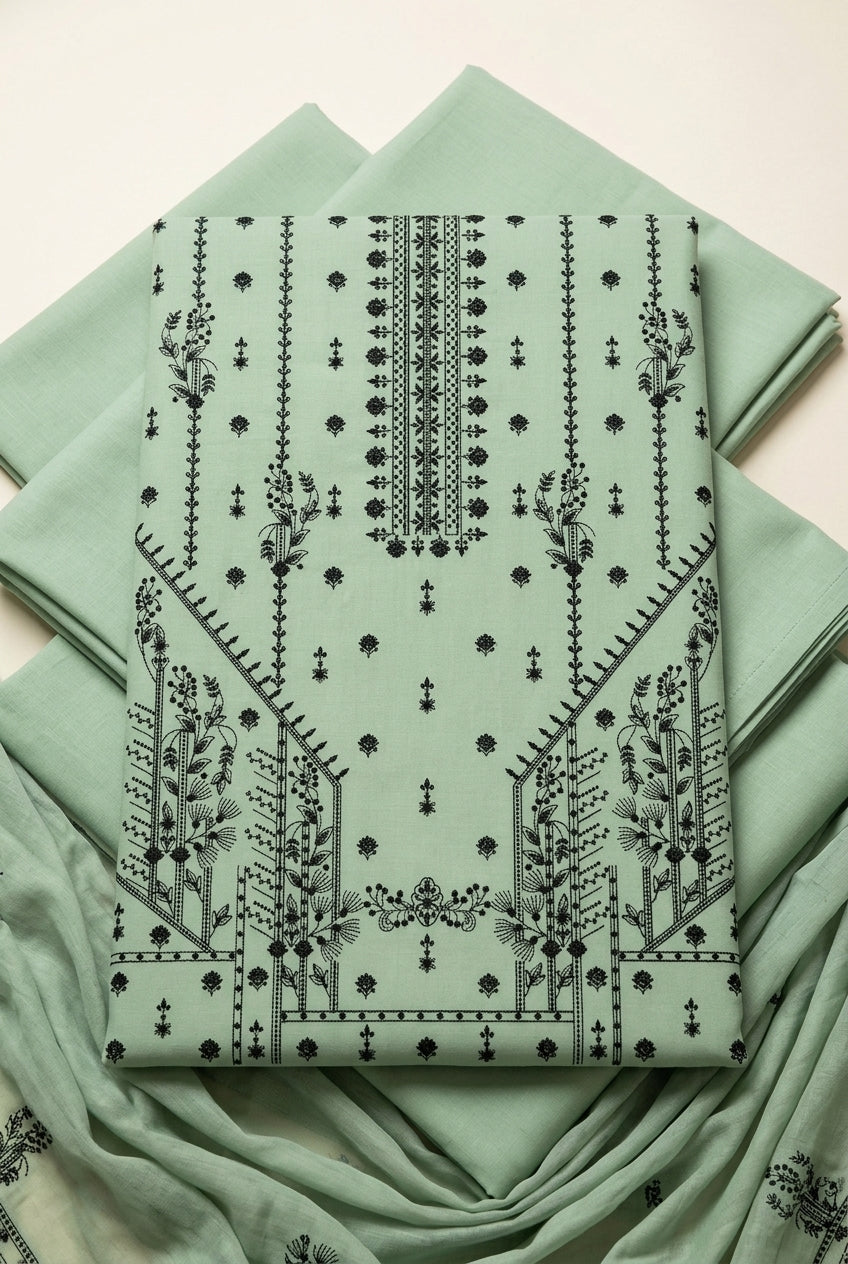 New Beautiful Unstiched 3 Piece Suit