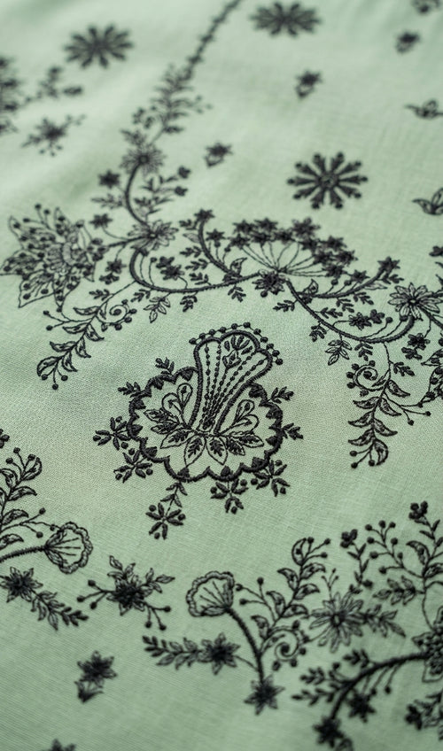 Azure Bloom Lawn 3-Piece Unstitched Suit