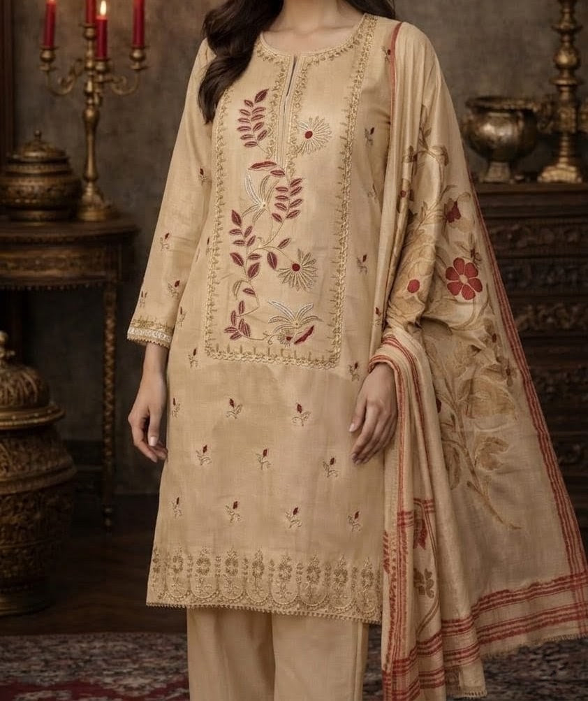 Warisha art By GSSFA | Unstiched Fabric.