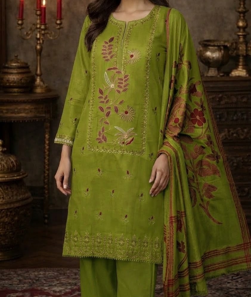 Warisha art By GSSFA | Unstiched Fabric.