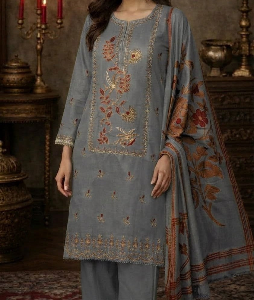Warisha art By GSSFA | Unstiched Fabric.